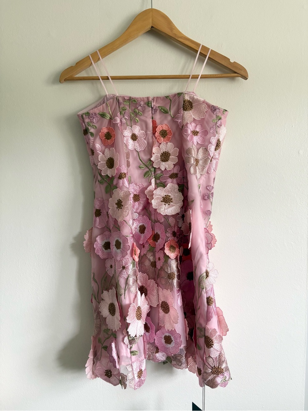 ASTR Julisa Embroidered Floral Strapless Mini Dress NEW - Picture 5 of 9